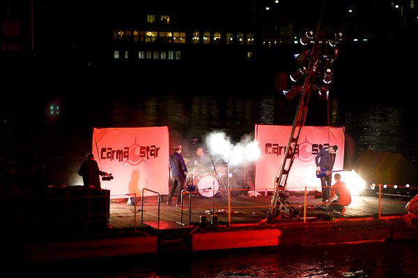 Raft concerts on the Rhine - Photo courtesy of Simon Hoggett