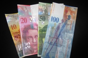 Picture of swiss paper currency